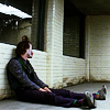 manofmyword: Sitting calmly on the floor, leaning against a wall. (⑺ gonna enjoy this)